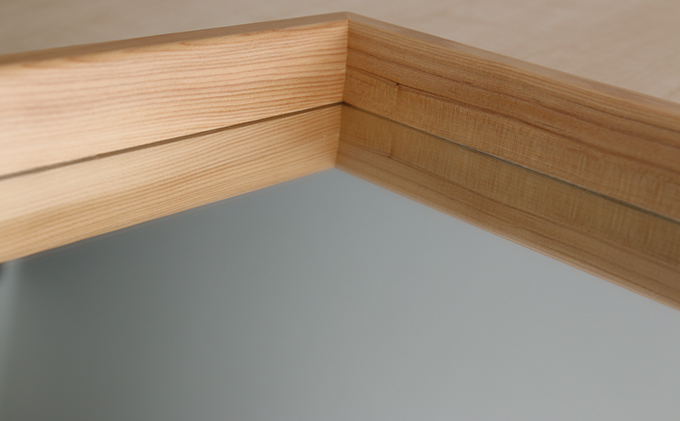 地場製造立体フレームミラーW-4169 NA