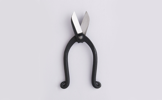 小野鉄 生花鋏 池の坊型 165mm イブシ