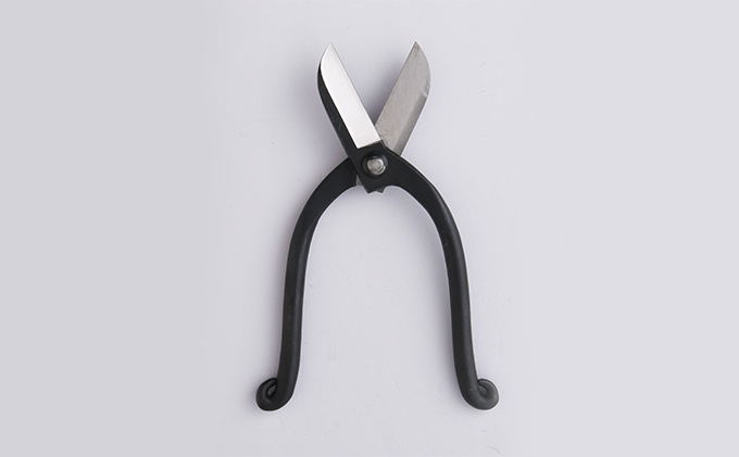 小野鉄 生花鋏 池の坊型 180mm イブシ