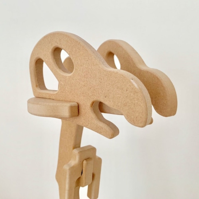 手作り恐竜 ブラキオサウルス タイプ Lサイズ[ 恐竜 パズル 知育 キッズ 子供 おもちゃ 玩具 ]