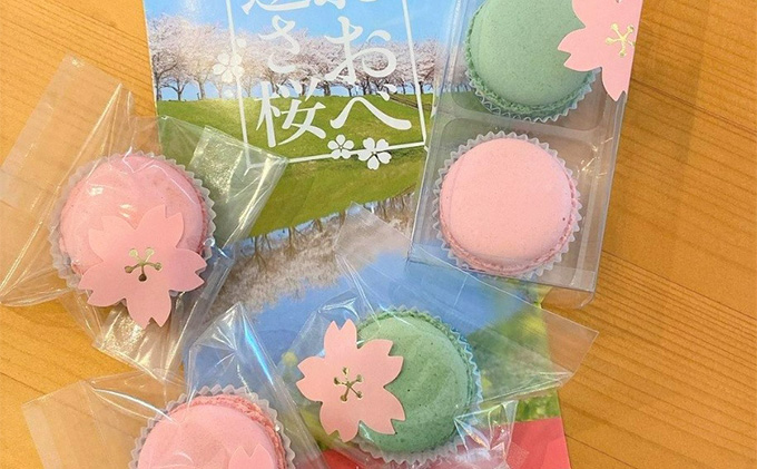 逆さ桜 マカロン 2種 食べ比べ 計12個[ スイーツ 洋菓子 焼菓子 ]