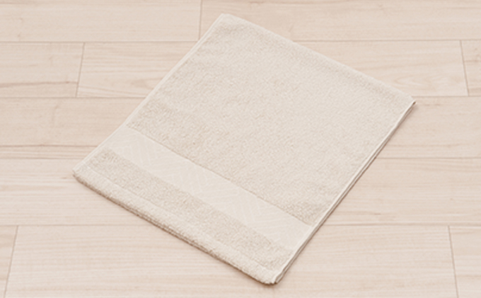 フェイスタオル（約34×80cm）5枚セット　M＋home リムシリーズ　ベージュ