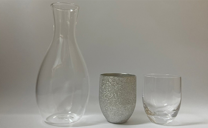 NAKAGO 日日是好日-錫と硝子-[ 日本酒 ぐい呑み 盃 グラス 酒器 飲み比べ ]