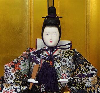 雛人形　京九番親王　7段15人毛氈飾り　No.9-802
