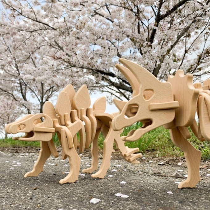 手作り恐竜 ステゴサウルス タイプ Sサイズ[ 恐竜 パズル 知育 キッズ 子供 おもちゃ 玩具 ]