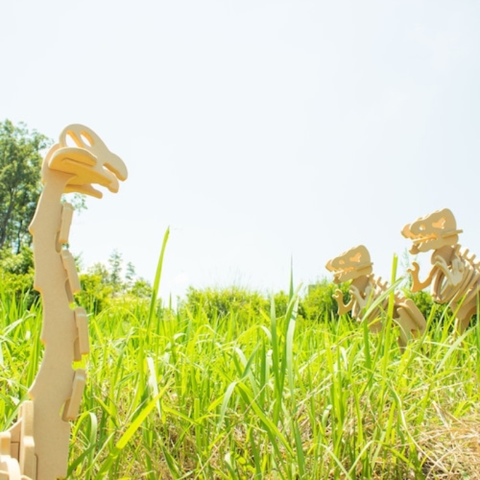 手作り恐竜 ブラキオサウルス タイプ Lサイズ[ 恐竜 パズル 知育 キッズ 子供 おもちゃ 玩具 ]