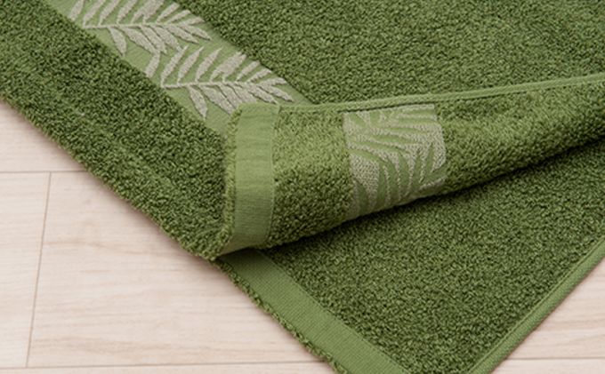 バスタオル（約60×130cm）3枚セット　M＋home リムシリーズ　ブラウン