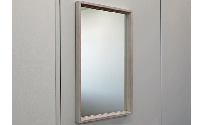 地場製造立体フレームミラーW-4169WH