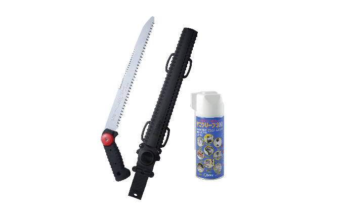 900-75　手首を返さず2段切りができる シルキー鞘入鋸セットC