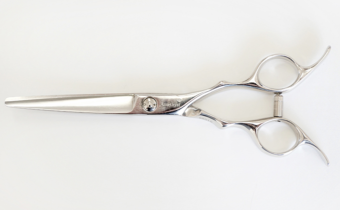 【トリミングシザー】ローズクォーツ　カーブシザー　6.0インチ