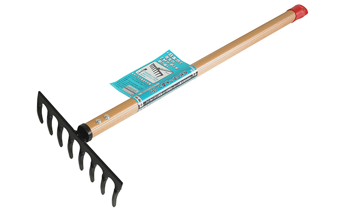 芝生のサッチ取り（小）8本爪600mmアルミ柄付「4010」[ 園芸 園芸用具 庭 手入れ ]