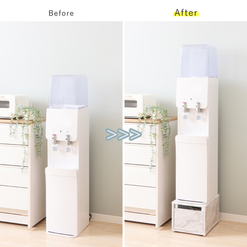 ウォーターサーバースタンド Echo(エコー)ウッド ホワイト