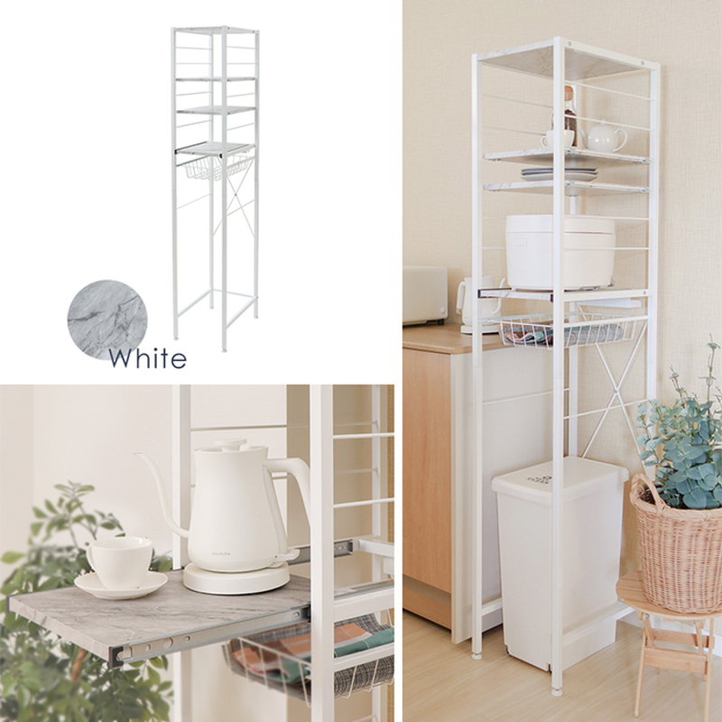 ゴミ箱上ラック スリム Echo(エコー) モルタルグレー