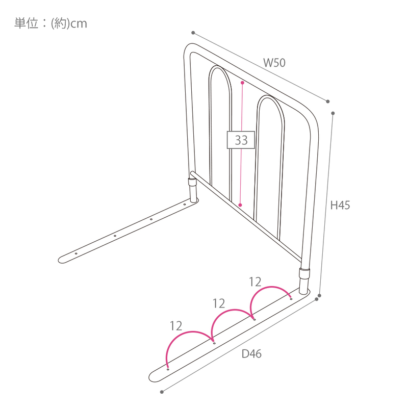 ベッドガード ブラック