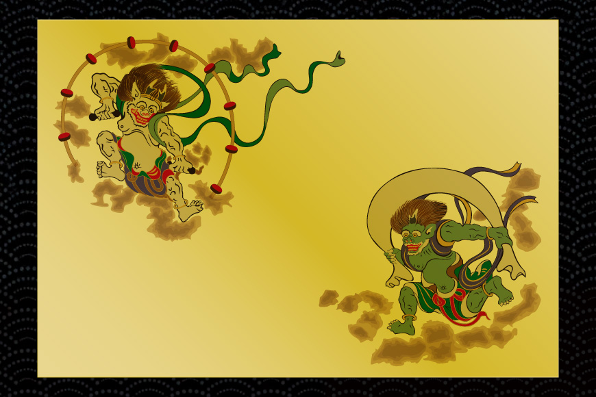 純金カード 風神雷神 A5 10G [三菱マテリアルトレーディング 兵庫県 三田市 3d28bae300086] 金 純金カード GOLD gold アート