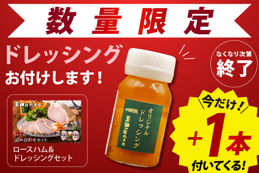 ハム ESSE ふるさとグランプリ 2023金賞 ロースハム ドレッシング 詰め合わせセット 三田屋総本家 オススメ No.1 惣菜 肉 お肉 三田屋 ギフト お祝い 歳暮 スピード配送 送料無料 SN-50 おまけ [3d28bae570027]