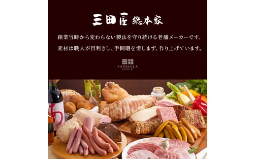 【ふるさと納税】 三田屋総本家 ハム バラエティーセット ( ロースハムブロック 白ハムブロック  チューリンガーウインナー サルティーチャーソーセージ ドレッシング ) ギフト 肉 お祝い ふるさと納税 ふるさと 人気 おすすめ 送料無料 SS-100 [3d28bae570005]