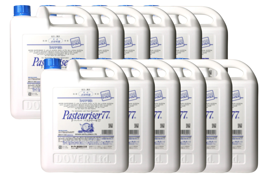 【定期便 全12回】ドーバー パストリーゼ77 5L×1本×12回 合計60L＜ポリ容器＞1ヶ月に1回お届け [ドーバー酒造 兵庫県 三田市 3d28bae160010] 除菌 防カビ 防臭 保湿 食品保存 パストリーゼ77 ドーバー洋酒貿易 アルコール 除菌剤 アルコール消毒液 ウィルス DOVER PASTEURISER77