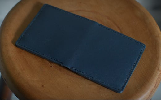 ミニマリスト用二つ折財布【高品質三田牛レザー使用】　ヌメ革 [3d28bae250009]0235