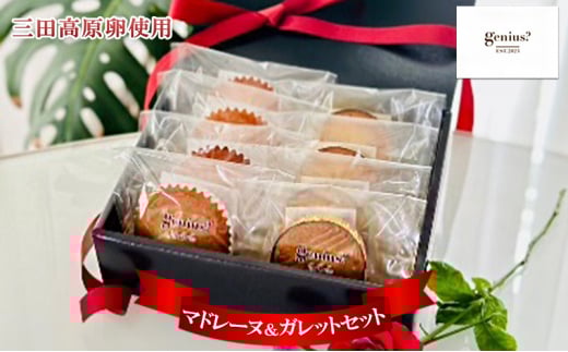 【ふるさと納税】 焼き菓子 マドレーヌ＆ガレットセット ( 三田高原卵使用 ・ガレットデロア 5個 / マドレーヌ 5個 )洋菓子 焼き菓子 ヘルシー スイーツ ギフト 贈答 お菓子 おやつ  送料無料 兵庫県 三田市 [3d28bae530010]