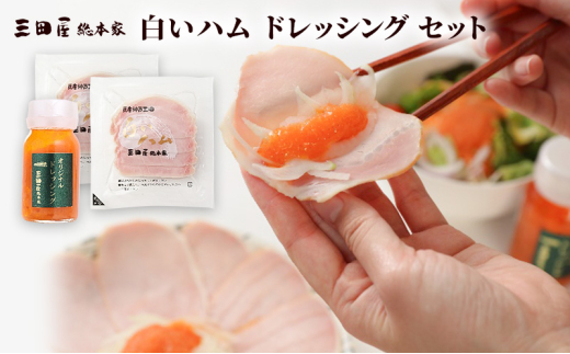 【ふるさと納税】白いハムドレッシングセット 冷蔵 セット 詰合せ ハム 三田屋総本家 惣菜 肉 お肉  三田屋 はむ ギフト お祝い ふるさと納税 ふるさと 人気 おすすめ 送料無料[3d28bae570002]