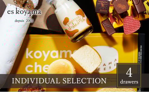 【ふるさと納税】 INDIVIDUAL SELECTION ～4 drawers～ ギフト セット 小山ぷりん 小山チーズ ボンボンショコラ エスコヤマ コヤマ スイーツ デザート 詰め合わせ 詰合せ お祝い 贈答品 中元 歳暮 人気 おすすめ 送料無料 [3d28bai150009]