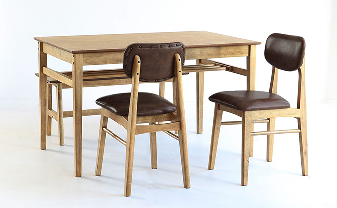 Rasic ダイニング4点セット 新生活 木製 一人暮らし 買い替え インテリア おしゃれ リビング まとめ買い 机 デスク 椅子 いす チェア 市場家具 いちば イチバ ICHIBA koti 家具