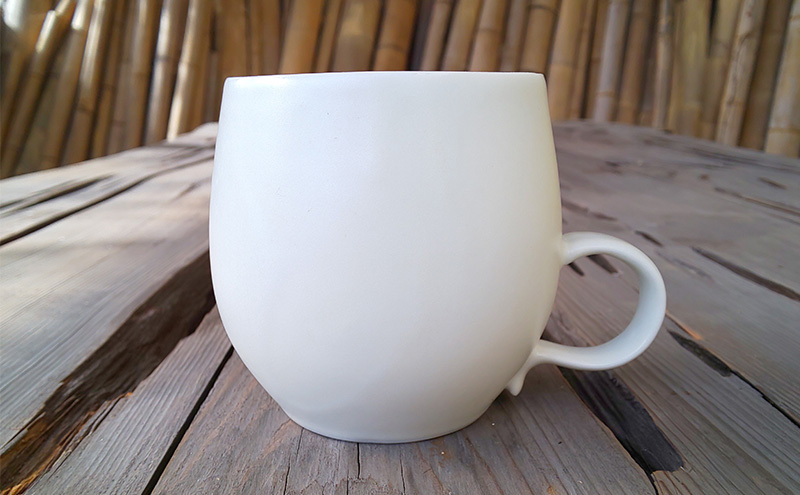 白瓷 マグカップ 単品 1個 電子レンジ対応 食洗機対応 陶芸 