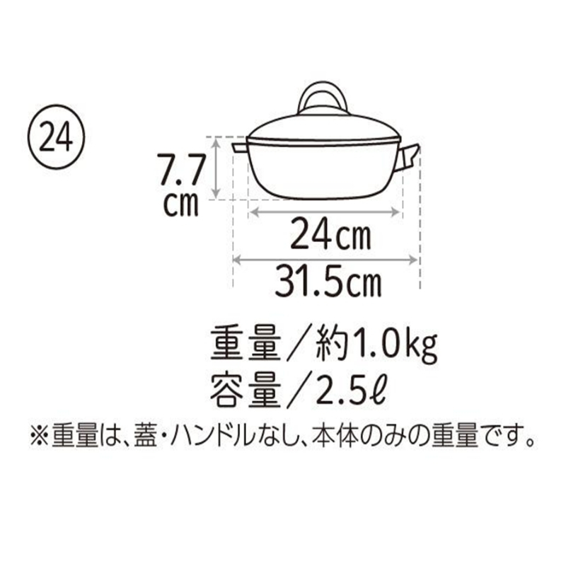 フライパン [ オールパンゼロ 24cm・ショコラ 適温計 ピュア