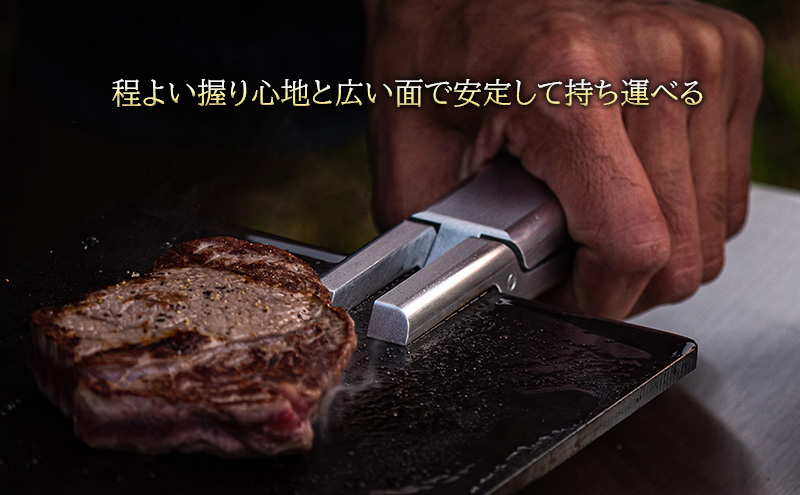 鉄板ハンドル＆レザーケース[ アウトドア キャンプ バーベキュー BBQ ]