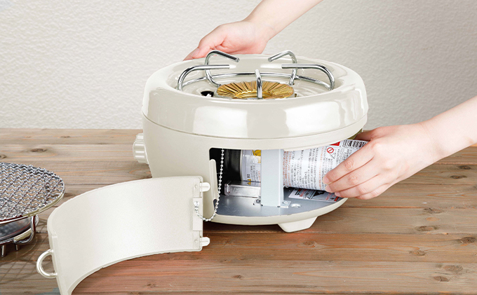 【在庫限り！】アラジン グリーン 緑 ポータブルガスコンロ ヒバリン SAG-HB01FG Aladdin カセットコンロ カセットボンベ式 グリル 焼肉グリル アウトドア キャンプ