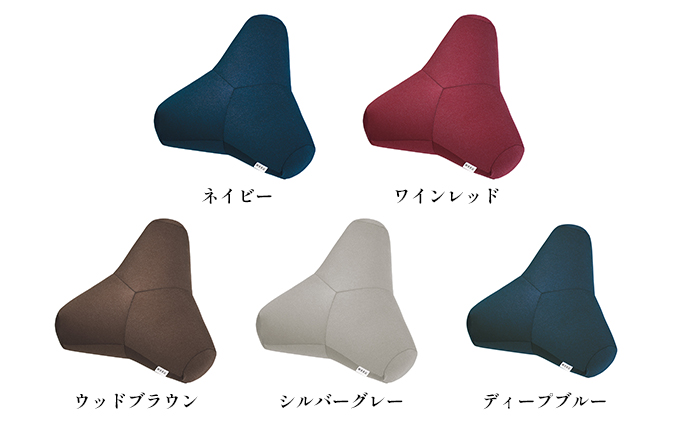 【MOGU-モグ‐】プレミアム　トライパッドクッション ディープブルー〔 クッション ビーズクッション リビングクッション まくら 枕 〕