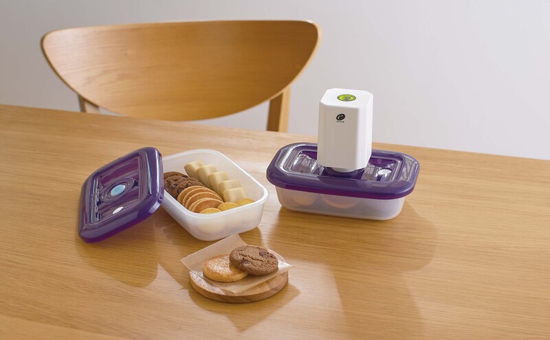 [ 真空クリアボックス M ] 真空ポンプ付き 真空保存容器 ア