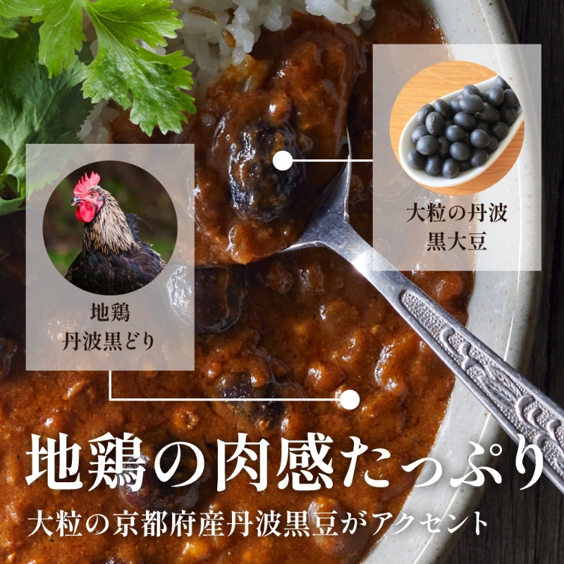 キーマカレー 地鶏丹波黒どりと京都府産黒大豆のキーマカ
