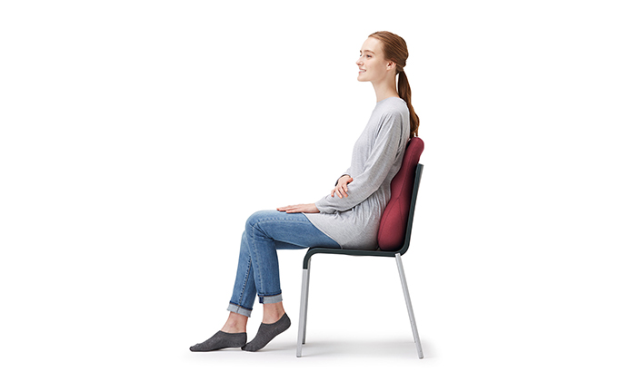 シルバーグレー【MOGU-モグ‐】プレミアム　バックサポーターエイト 〔 クッション ビーズクッション リビングクッション〕