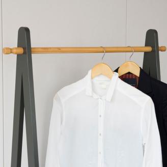 ハンガーラック 幅85cm ナチュラルブラック ツートンハンガー 棚付き 木製 モノトーン おしゃれ かわいい キャスター付き ラック インテリア 家具 簡単組み立て 新生活 一人暮らし 収納 市場家具 いちば イチバ ICHIBA koti