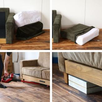 Rasic LP Sofa BR（ブラウン） 新生活 木製 一人暮らし 買い替え インテリア おしゃれ ソファ 家具 市場家具 市場家具 いちば イチバ ICHIBA koti ファッション 雑貨 日用品