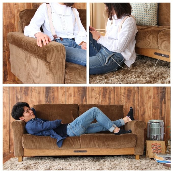 Rasic LP Sofa BR（ブラウン） 木製 インテリア おしゃれ ソファ