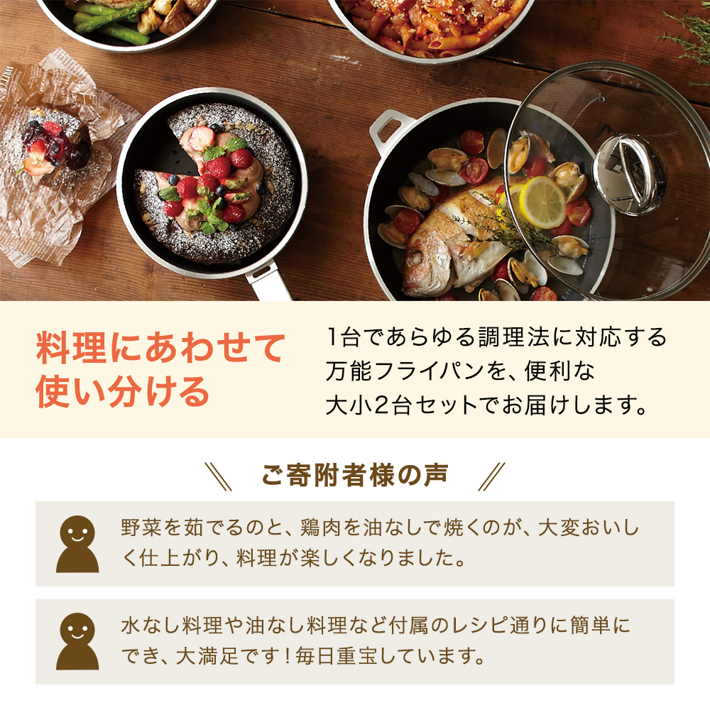 フライパン 26cm 圧力鍋 L セット [ ゼロ活力なべパスカル オ