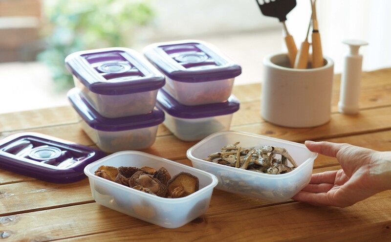 [ 真空クリアボックス M ] 真空ポンプ付き 真空保存容器 ア