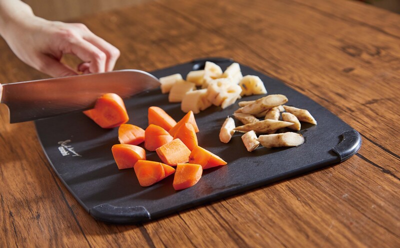 [ ミクロまな板 (L) (M) (S) セット 黒 ] アサヒ軽金属 