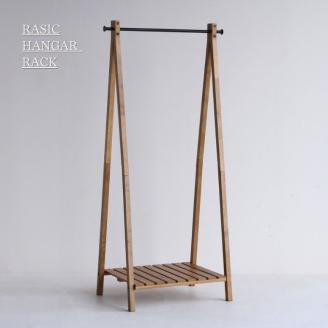 期間限定寄附額 ハンガーラック 幅71cm Rasic Hanger Rack 棚付き 木製 スチール ヴィンテージ おしゃれ かわいい ラック インテリア 家具 簡単組み立て 新生活 一人暮らし 収納 市場家具 ICHIBA koti