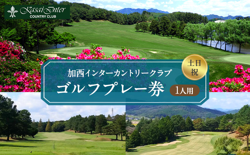 加西インターカントリークラブ 土日祝1名プレー利用券 父