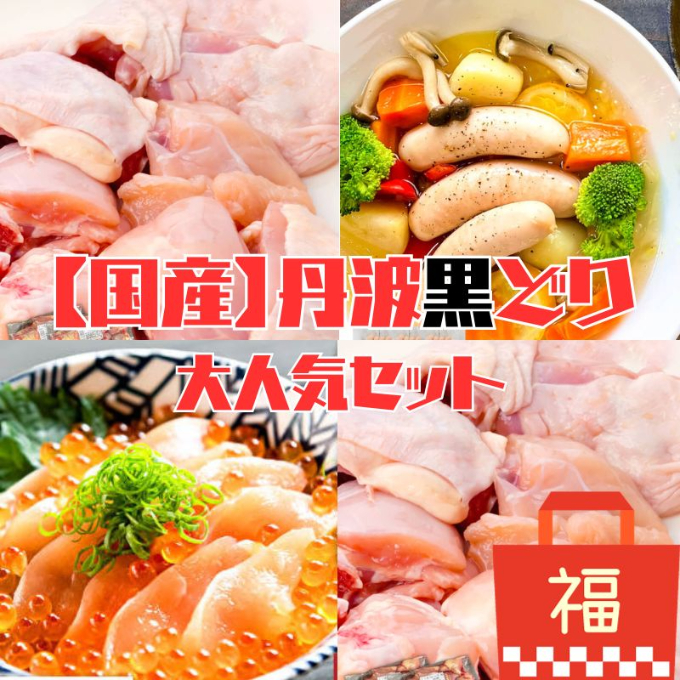 地鶏 丹波 黒どり 大人気セット 福袋 ソーセージ 生ハム モ