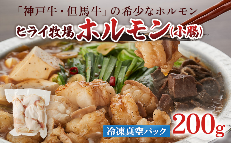 神戸牛・但馬牛 希少 ホルモン 小腸 200g 国産牛 冷凍 もつ鍋