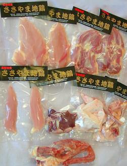 名古屋コーチン丹波ささやま地鶏１羽全部位セット