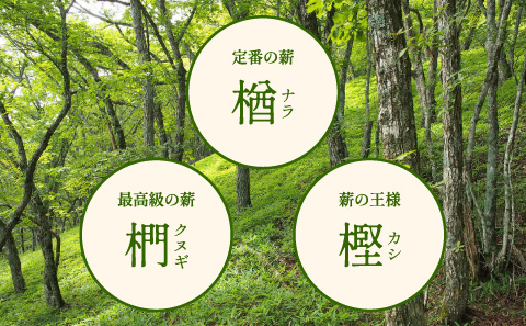 薪　30kg 40cm　クヌギ・ナラ・カシ　高級広葉樹3種のミックス (大割～小割)