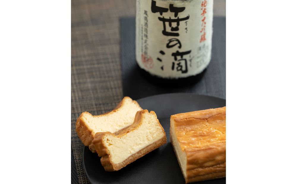 鳳鳴酒造「純米大吟醸・笹の滴を使ったチーズケーキ」: 丹波篠山市ANAのふるさと納税