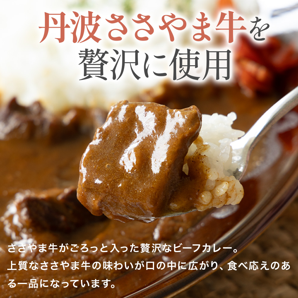 丹波ささやま牛　ビーフカレー(中辛)　【ポスト投函でお届け】