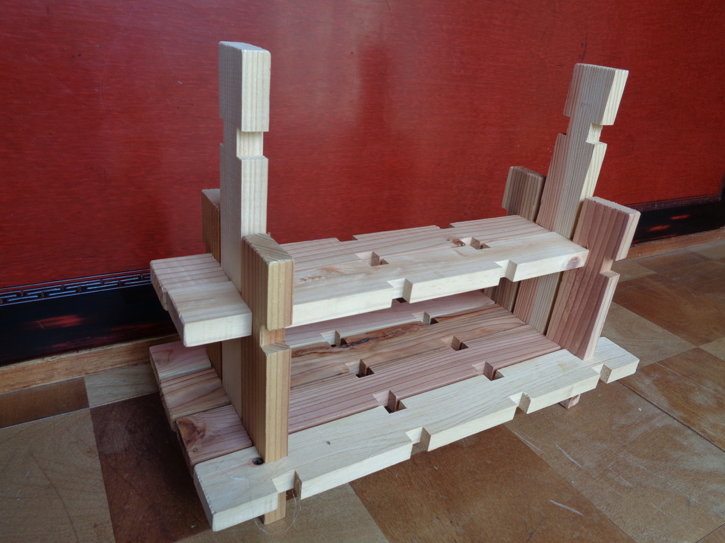 組手什 組立キット 飾り小棚　１番